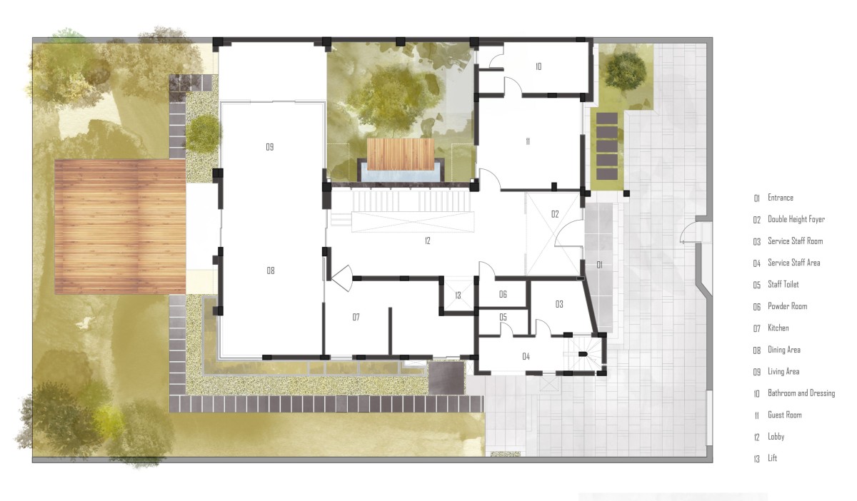 Ground Floor Plan of CuE-1/6 by PORTAL 92