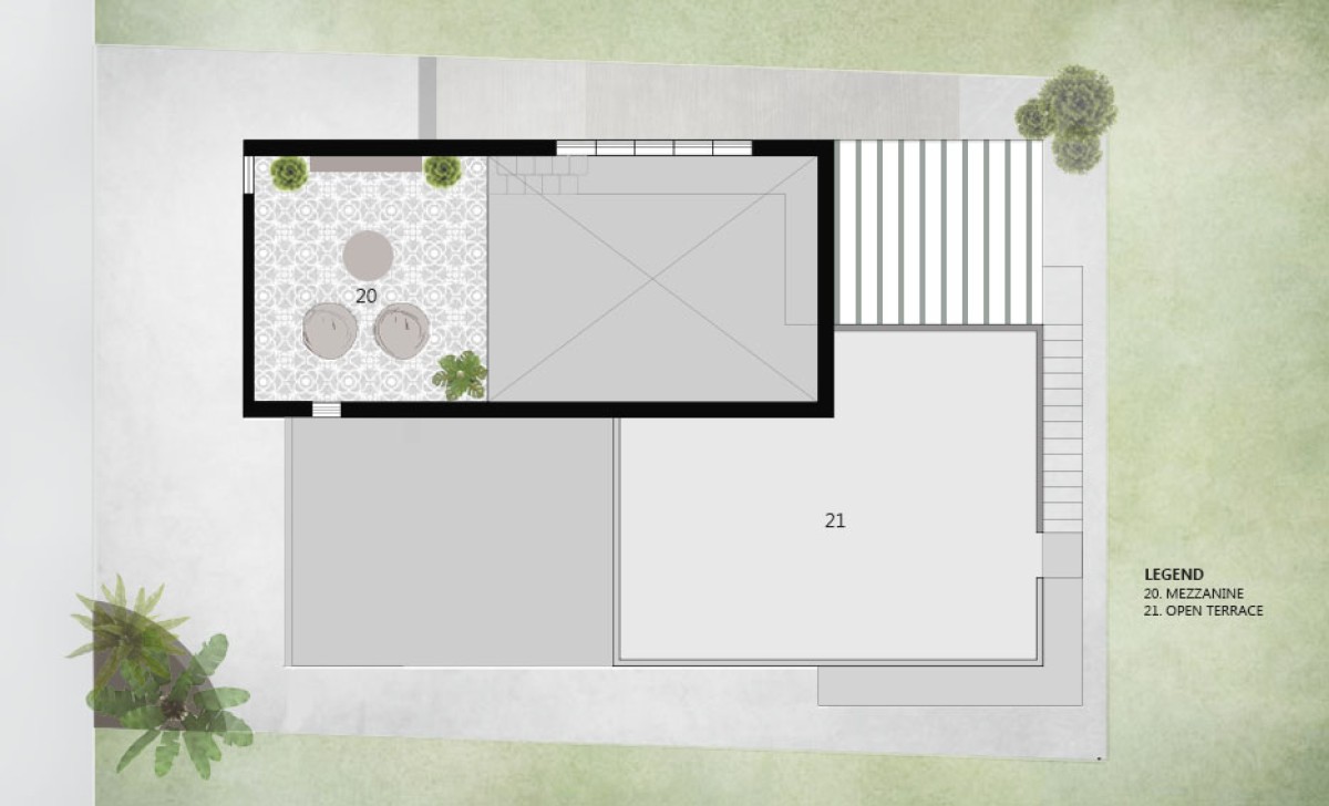 Mezzanine Floor Plan of Parudheesa by Sacred Saga