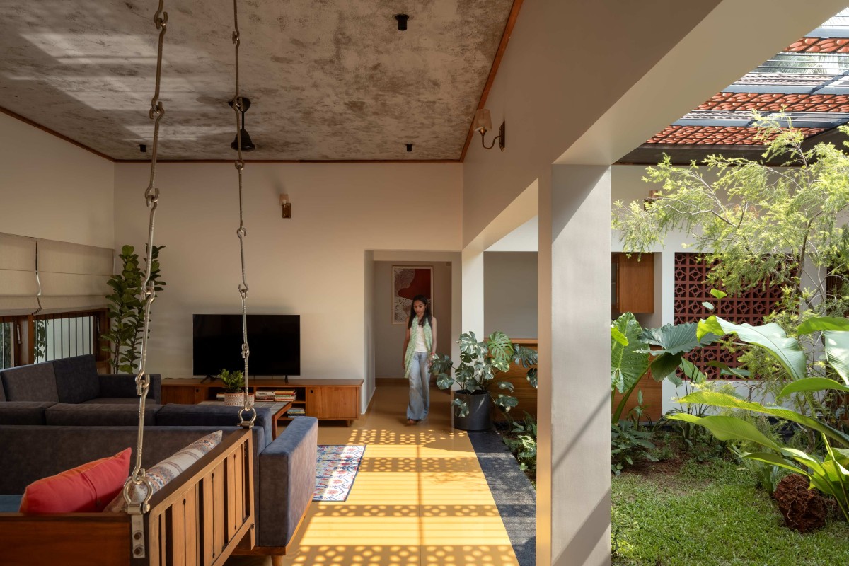 Family Living area of Zikr by Barefoot Architects