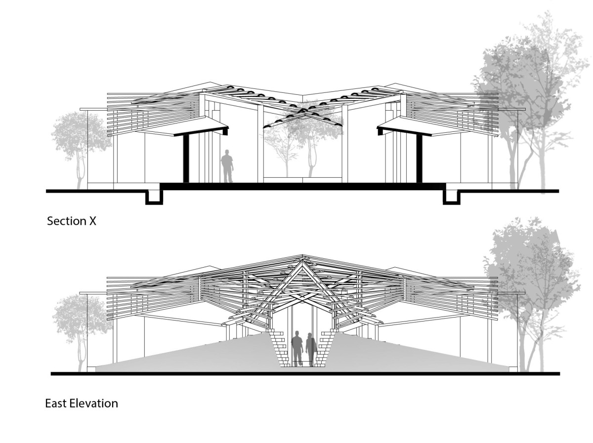 Section of Chirath Residence by Wallmakers