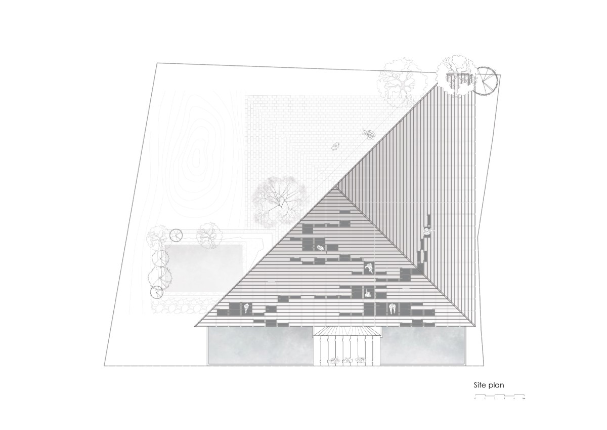 Site Plan of Nisarga Art Hub by Wallmakers