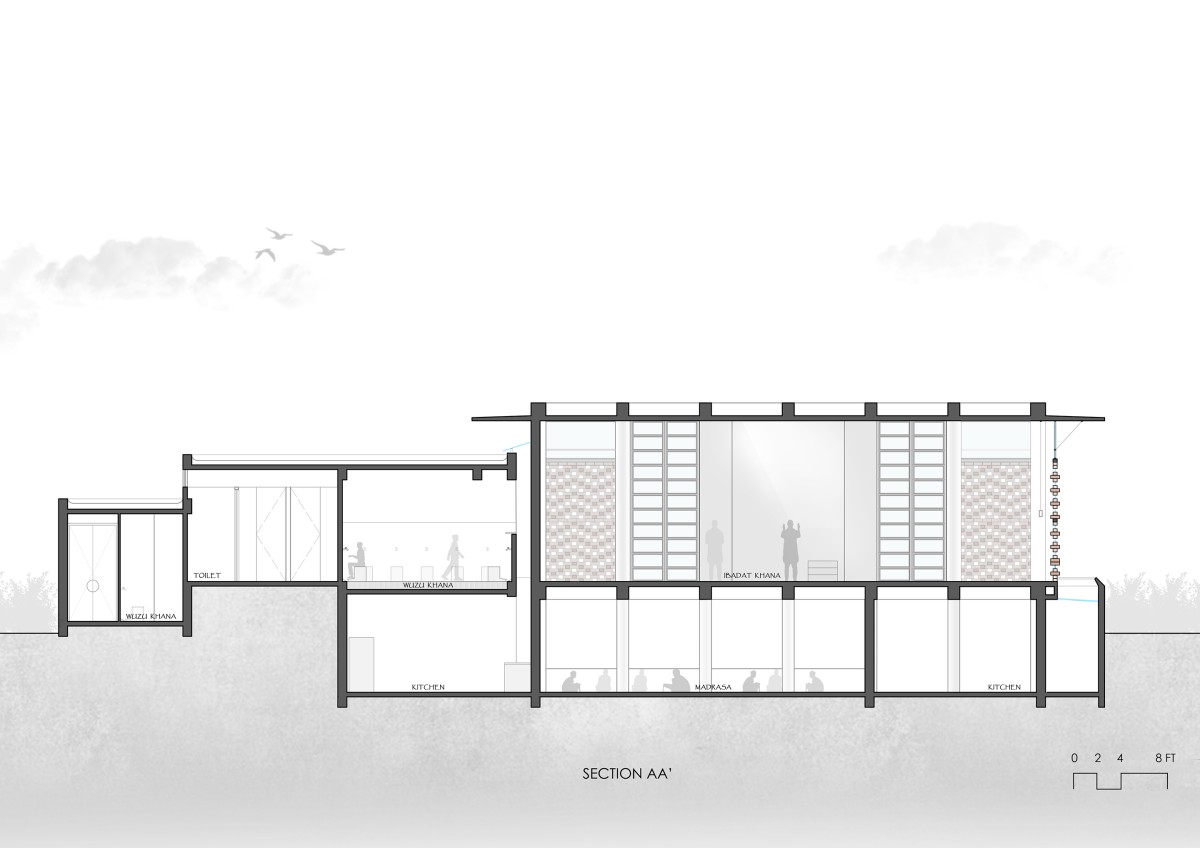 Section AA of Masjid E Zubaida by Neogenesis+Studi0261