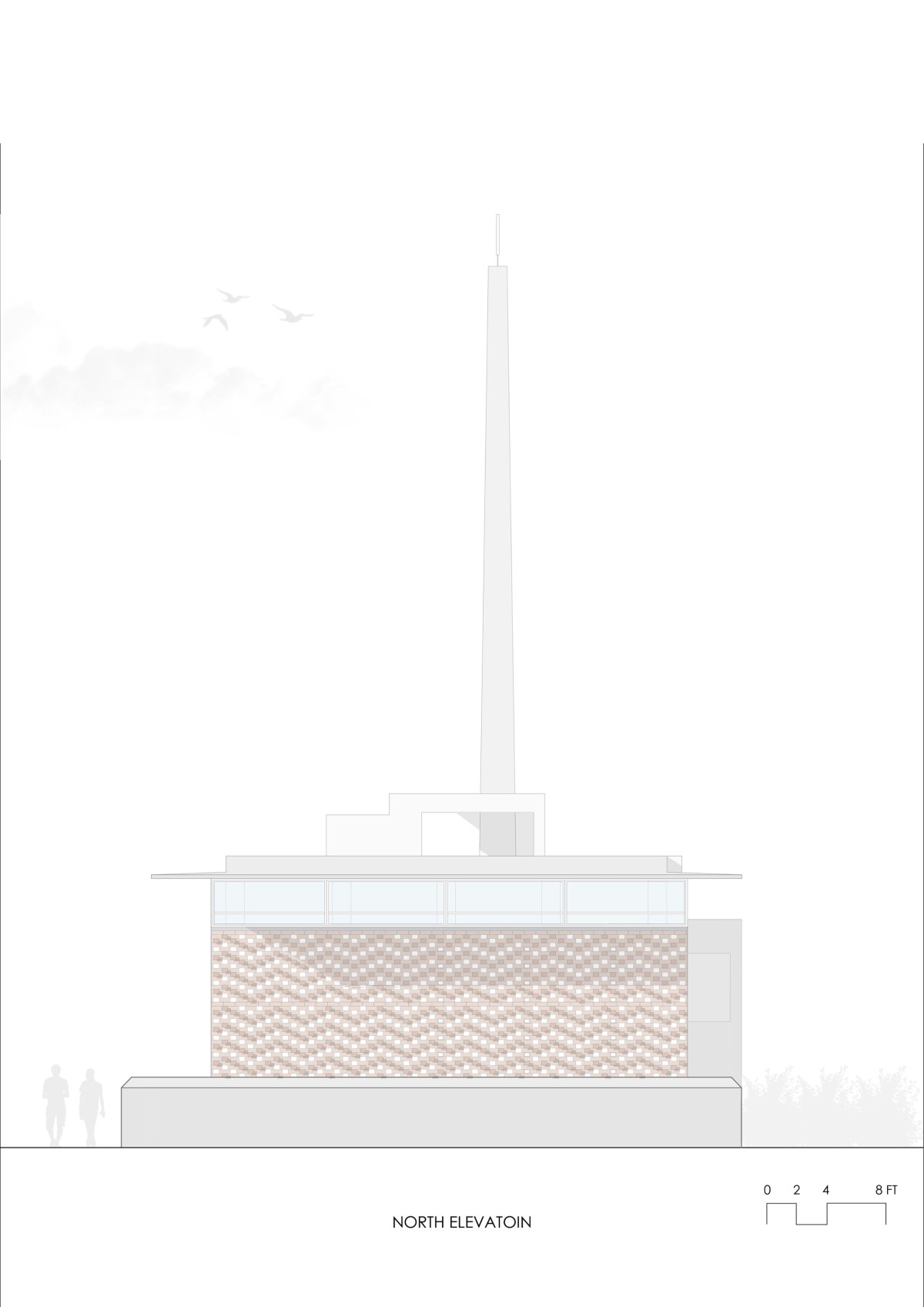 North elevation of Masjid E Zubaida by Neogenesis+Studi0261