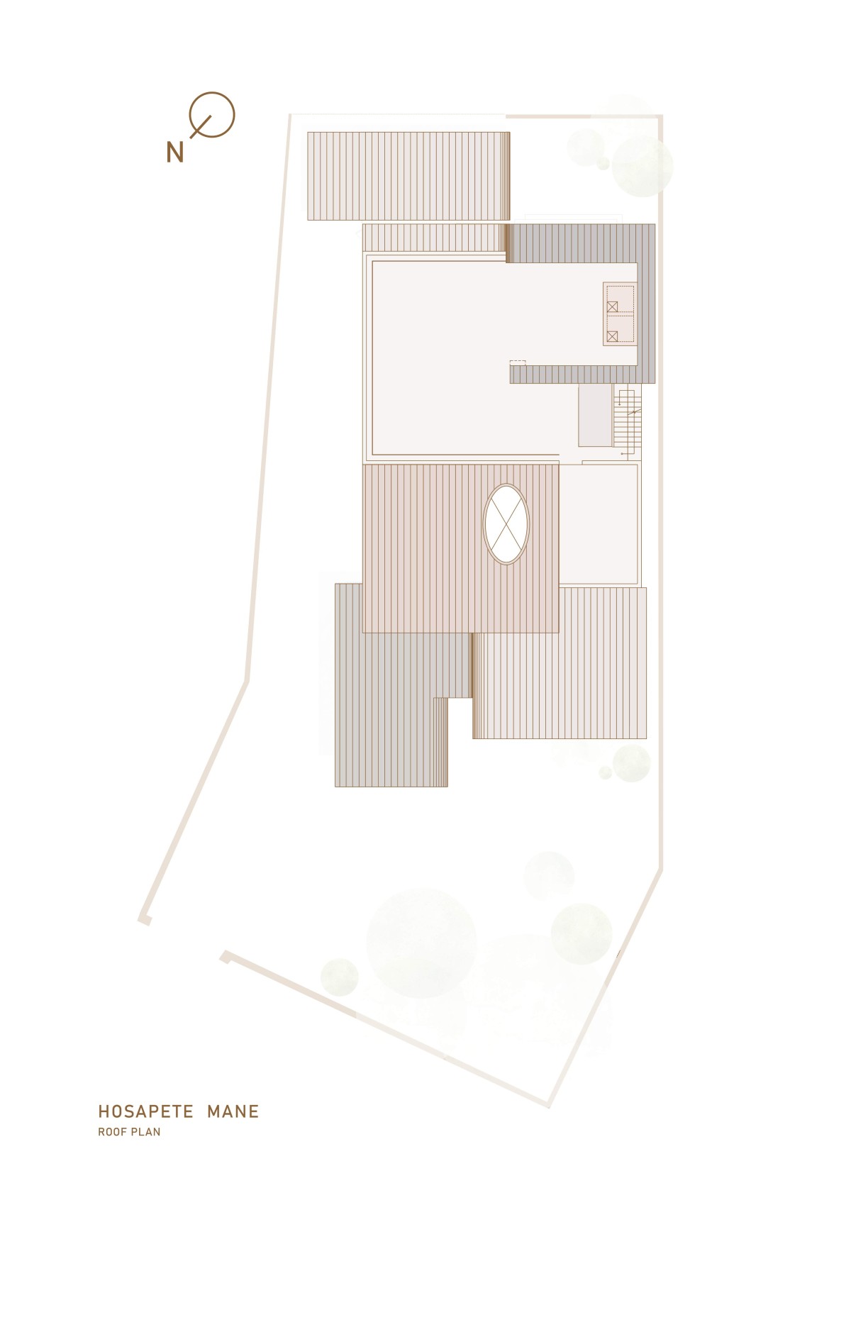 Roof plan of Hosapete Mane by Cadence Architects