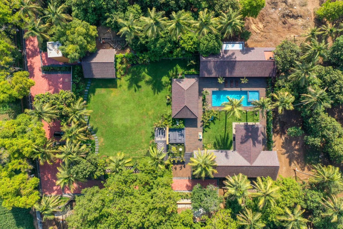 Bird eye view of Veer Farm by Ace Associates Architects