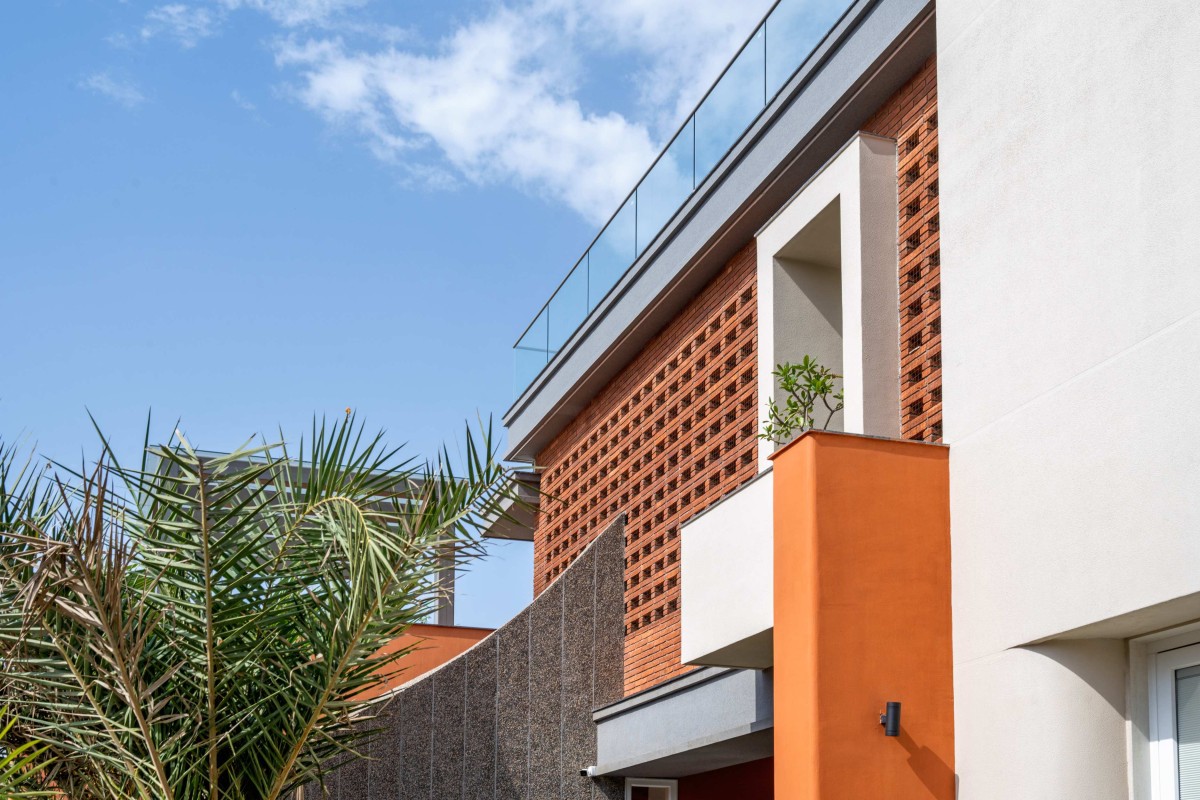 Exterior view of Shreekunj Bungalows by Shraddha Architects