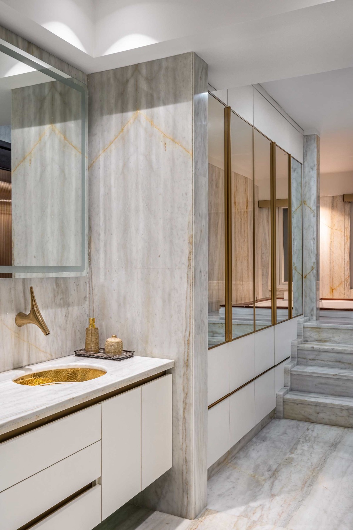 Master Bathroom of Apartment 64 by BA Architects