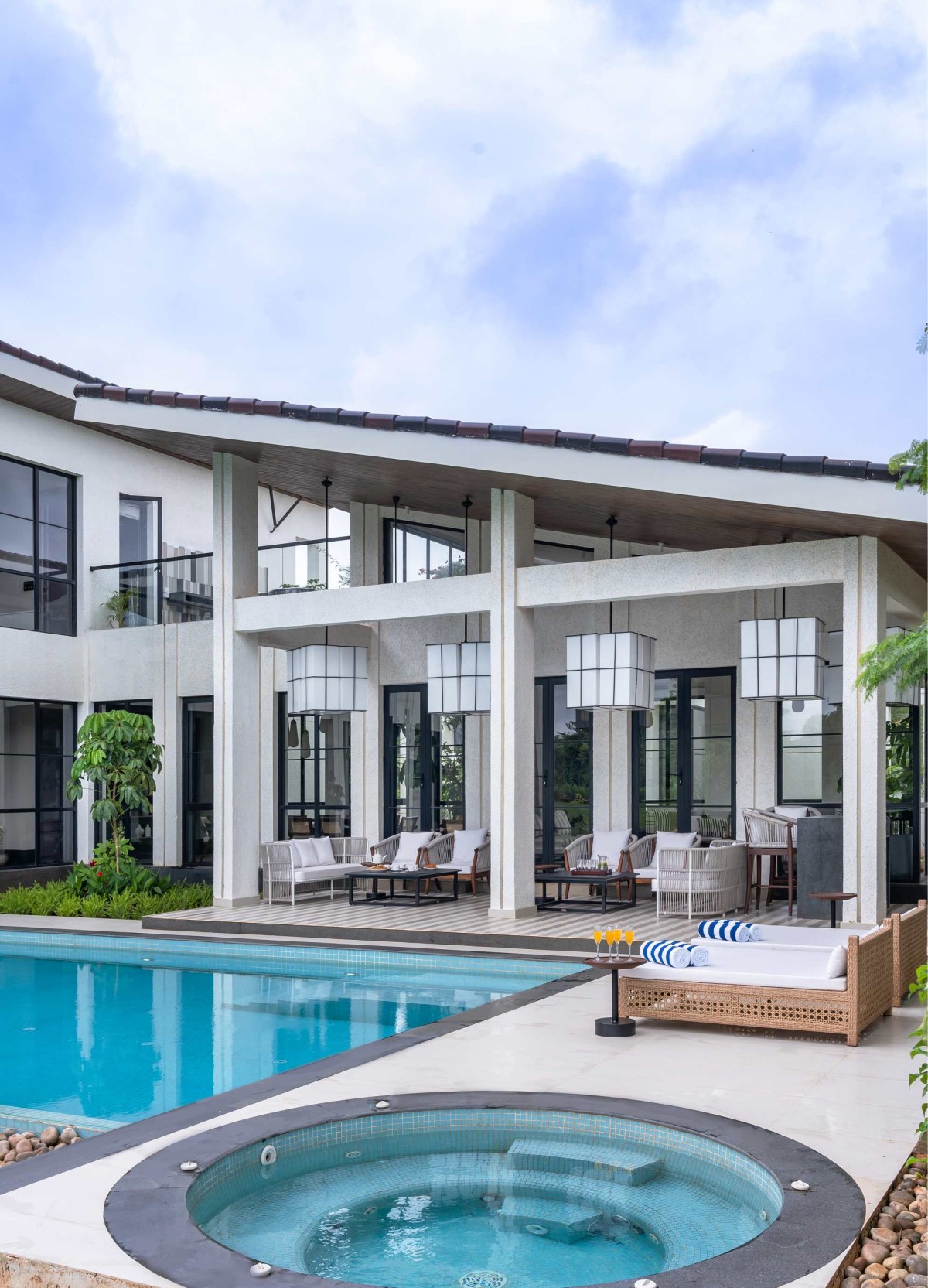 Pool view of RJ House by ARA Designs