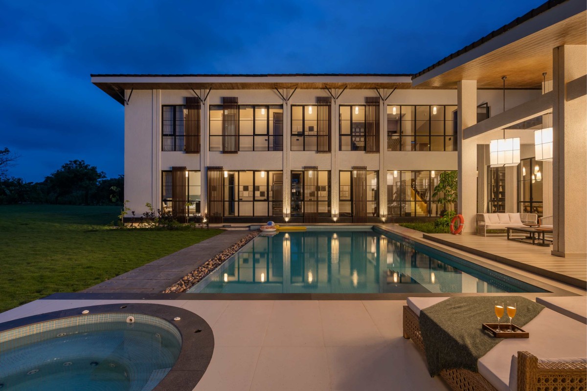 Pool view of RJ House by ARA Designs