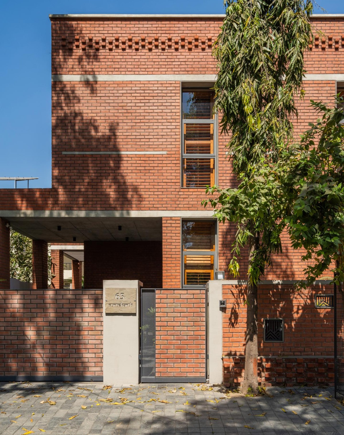 Exterior view of An Urban House by MISA Architects