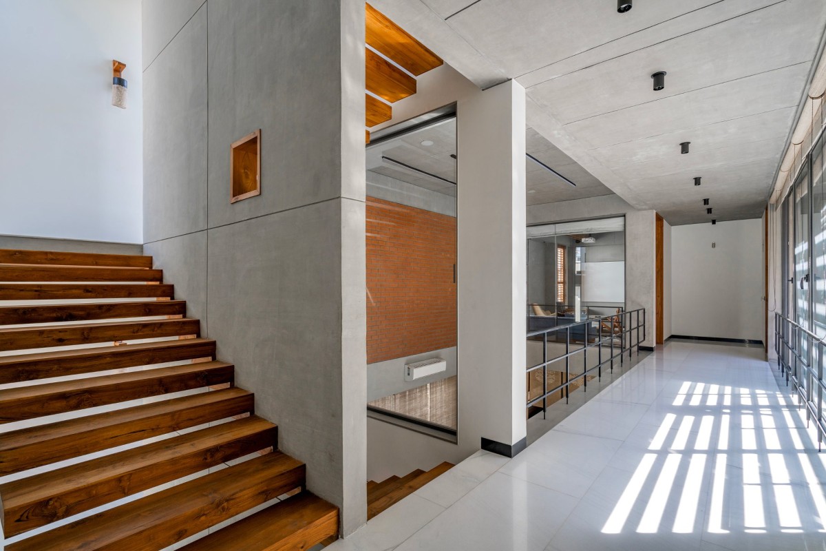 First floor lobby of An Urban House by MISA Architects