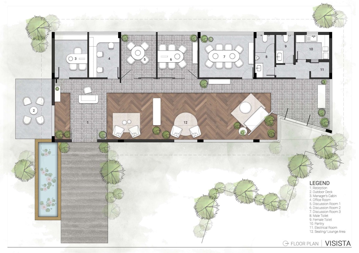 Plan of Vista Spaces by Studio GSA