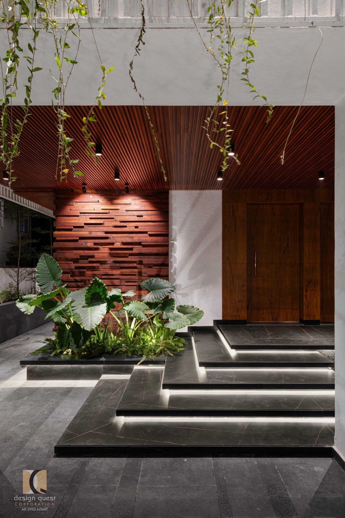 Entrance of Mr. Huzefa Residence by Design Quest