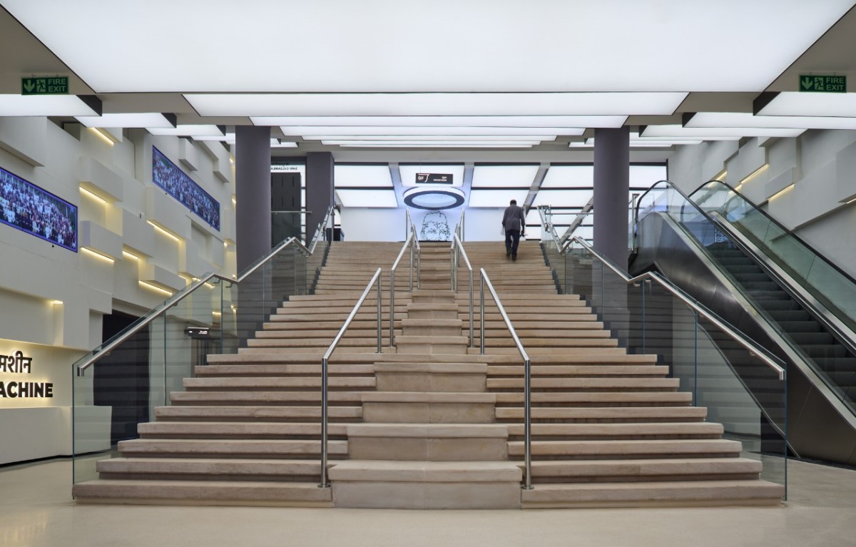 Interior view of Pradhanmantri Sangrahalaya by Sikka Associates Architects