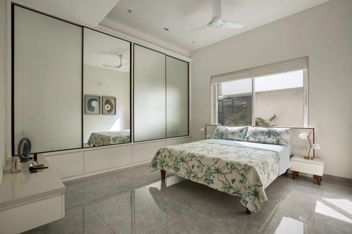 Bedroom 4 of The RAS House by Nirmanam Design Studio