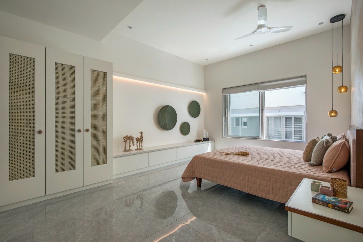 Bedroom 2 of The RAS House by Nirmanam Design Studio