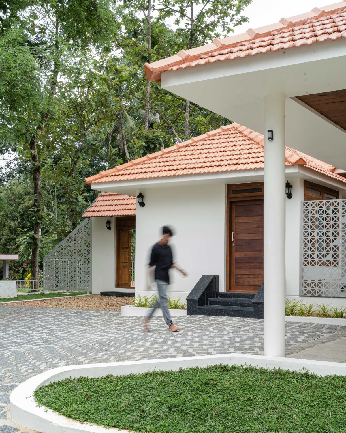 Exterior view of Arackal Madom by In Between Space Architects