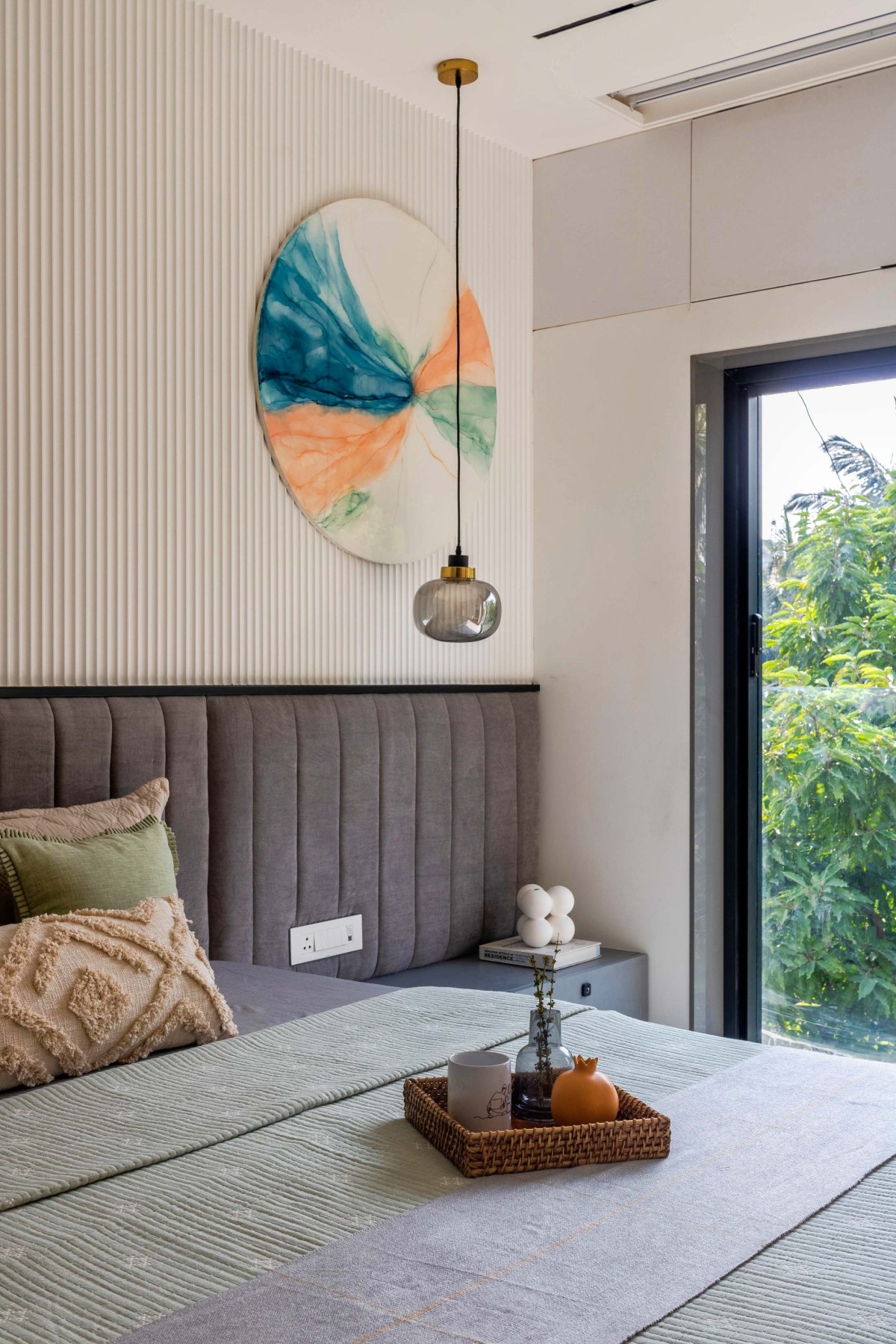 Master Bedroom of The Stone House by One Habitat Studio