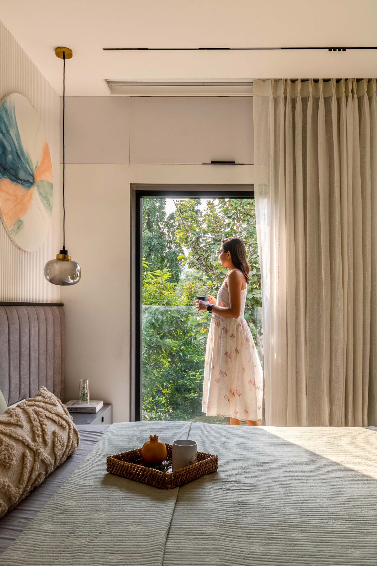 Master Bedroom of The Stone House by One Habitat Studio