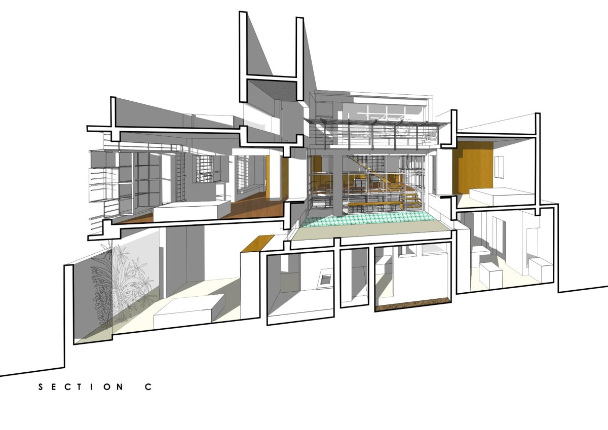 Section C of Aadyam by Gaurav Roy Choudhury Architects