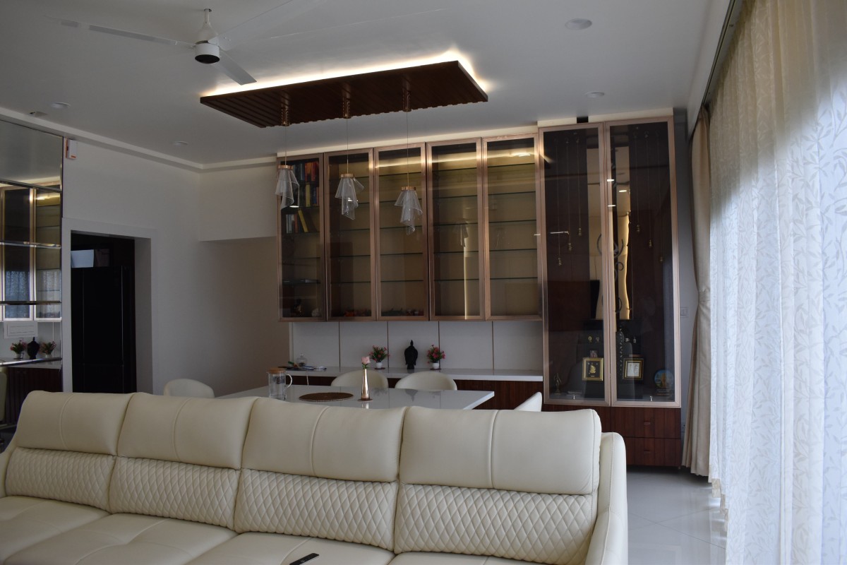 Living room of Mr. & Mrs. Abhishek Residence by Stellarch