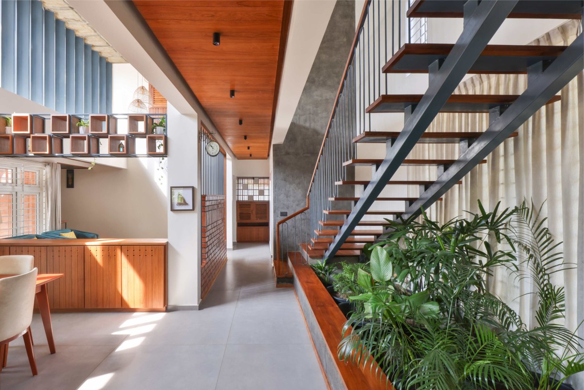 Ground floor corridor view of Meghamalhar by T Square Architects