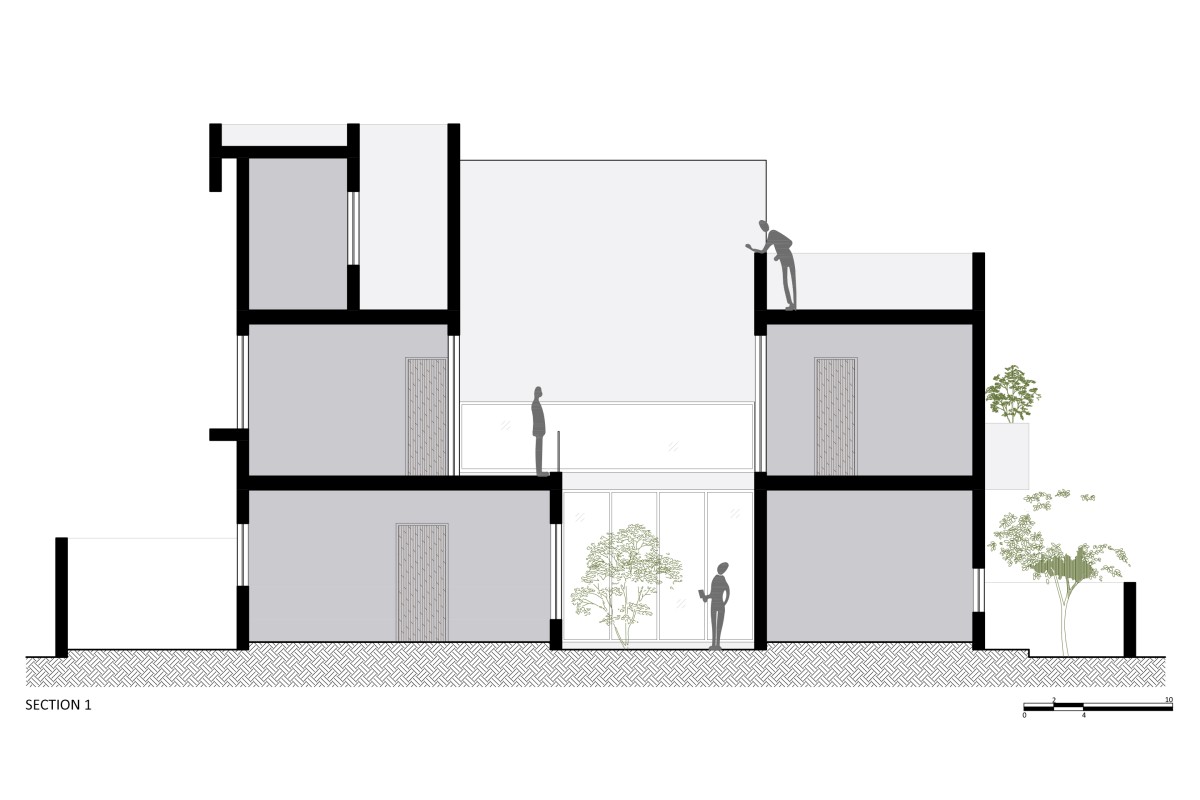 Section 1 of House Within by Arch.Lab