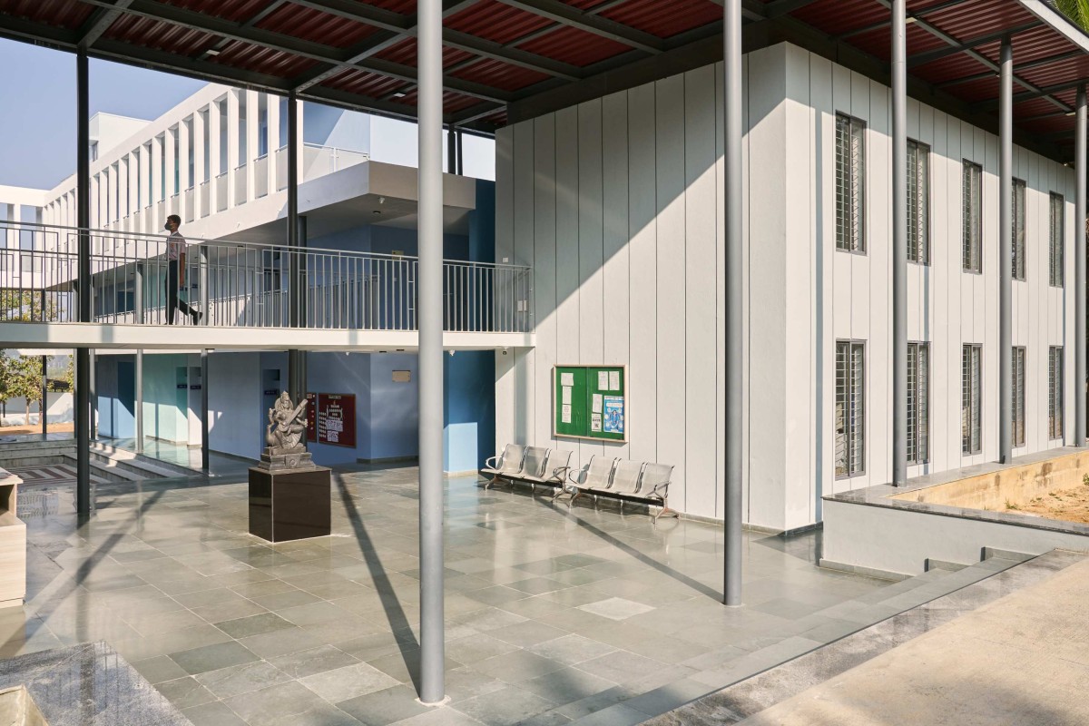 Bridge Connections Academic and Admin Blocks of Vidyakula International School by Sudaiva Studio