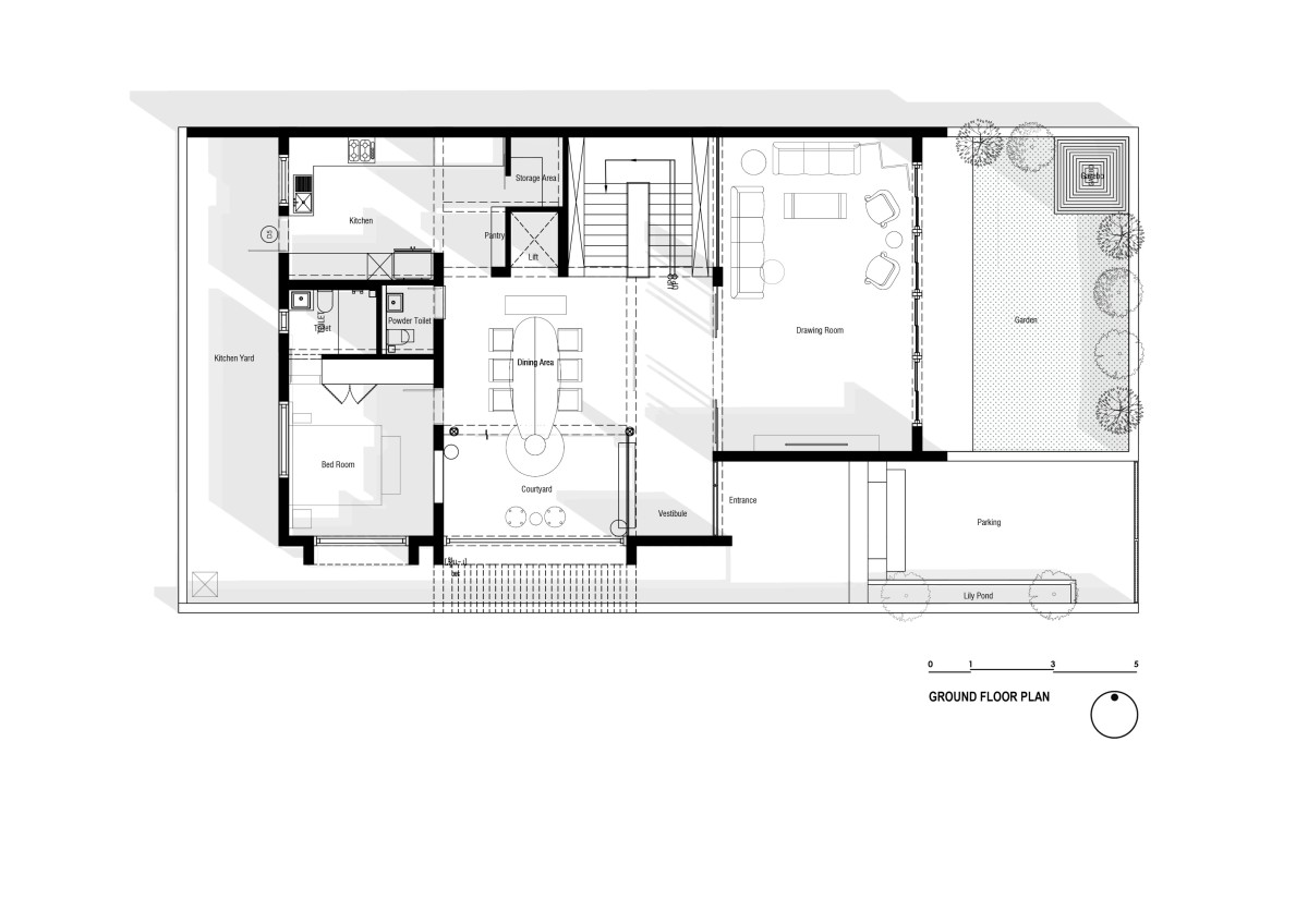 Ground floor plan of Heritage Legacy by The Art Container