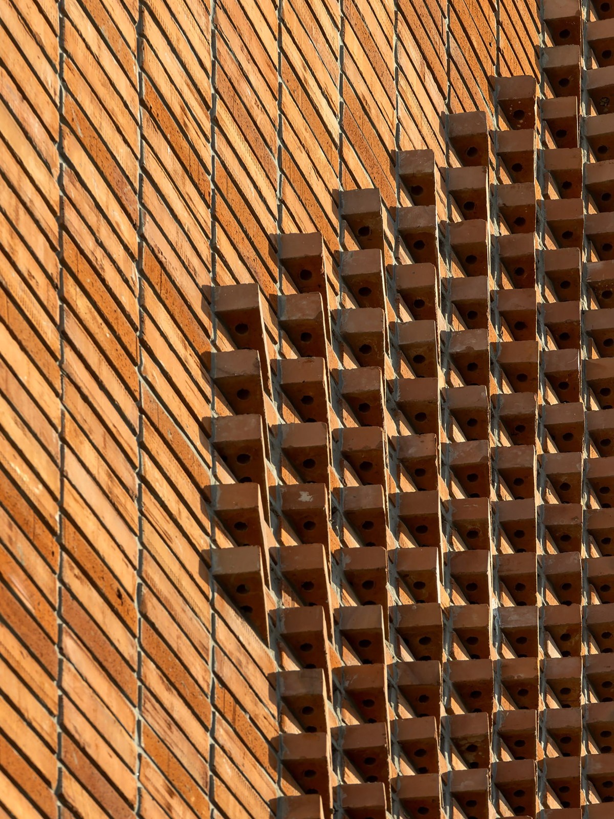 Detailed shot of exterior wall of Tattva by Sparc Design