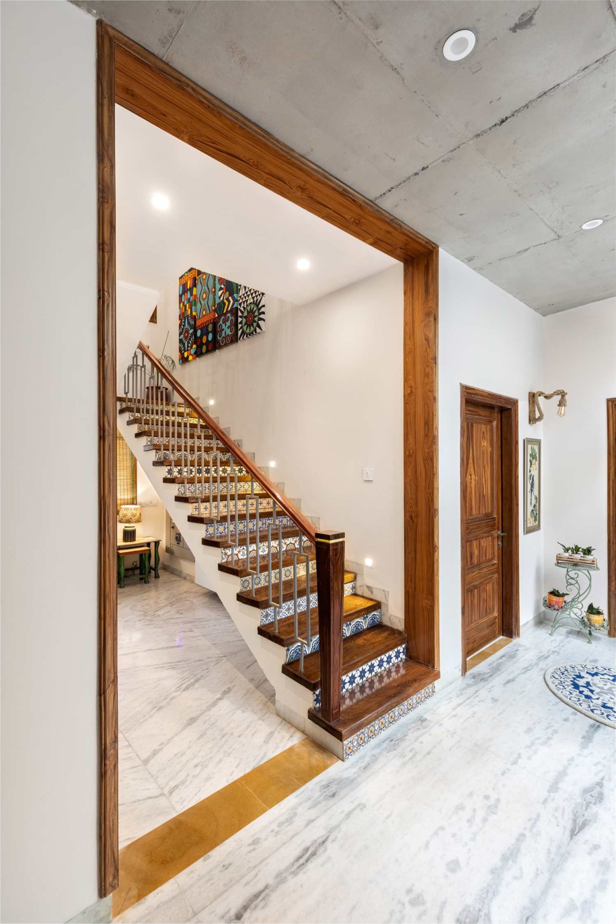 Staircase of The Tapered House by Studio Mohenjodaro