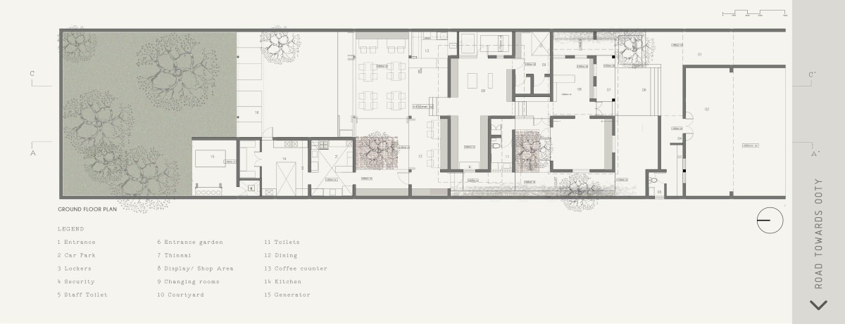 Floor Plan of Bungalow Medu by Bhogar Studio