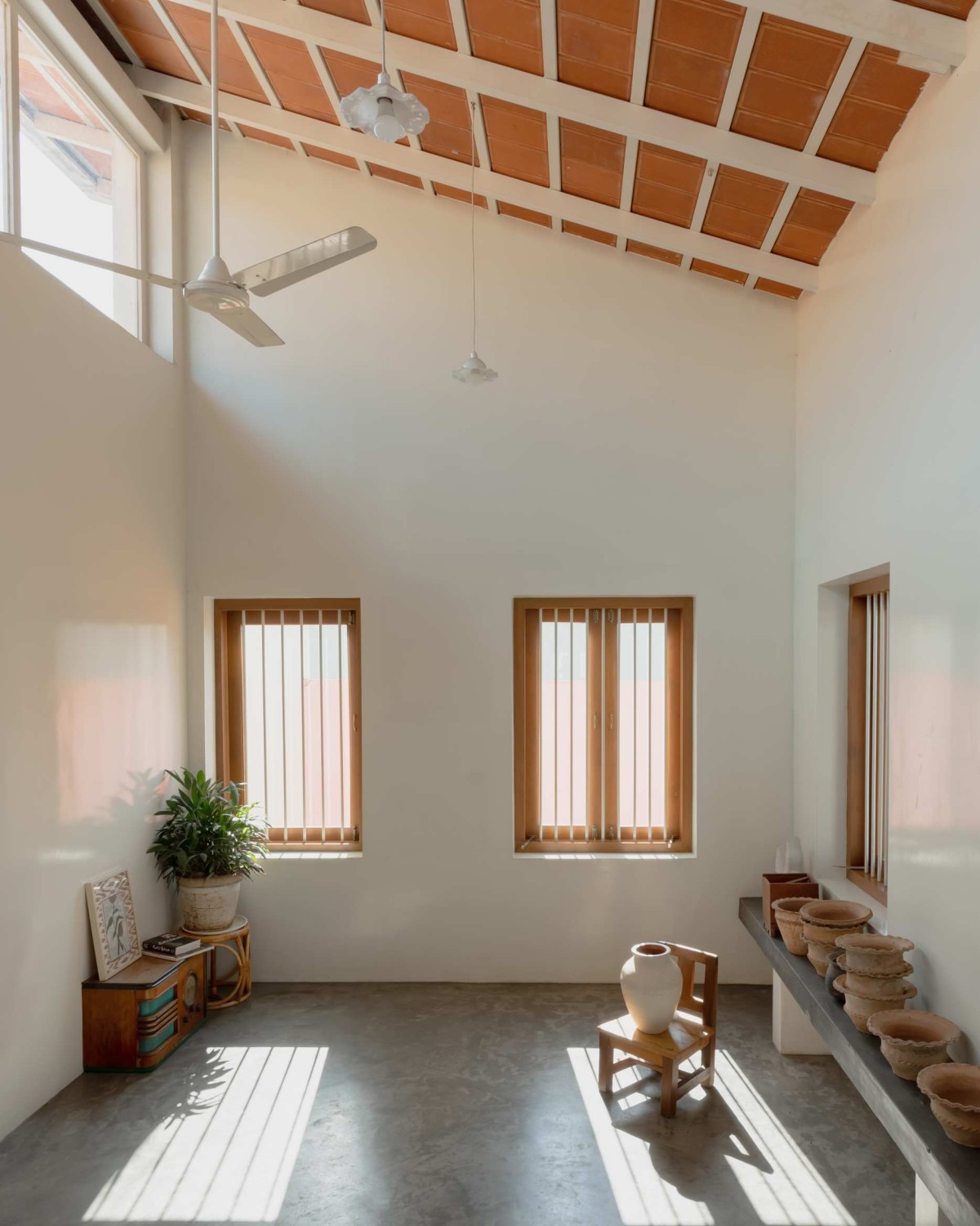 Interior view of Bungalow Medu by Bhogar Studio