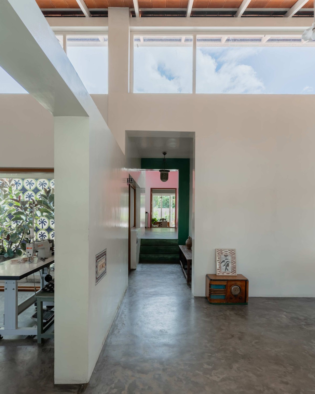 Interior view of Bungalow Medu by Bhogar Studio