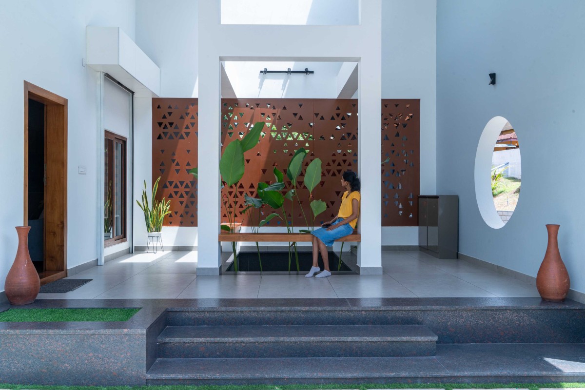 Courtyard of Kevin Villa by Nature's Craft Architecture Studio