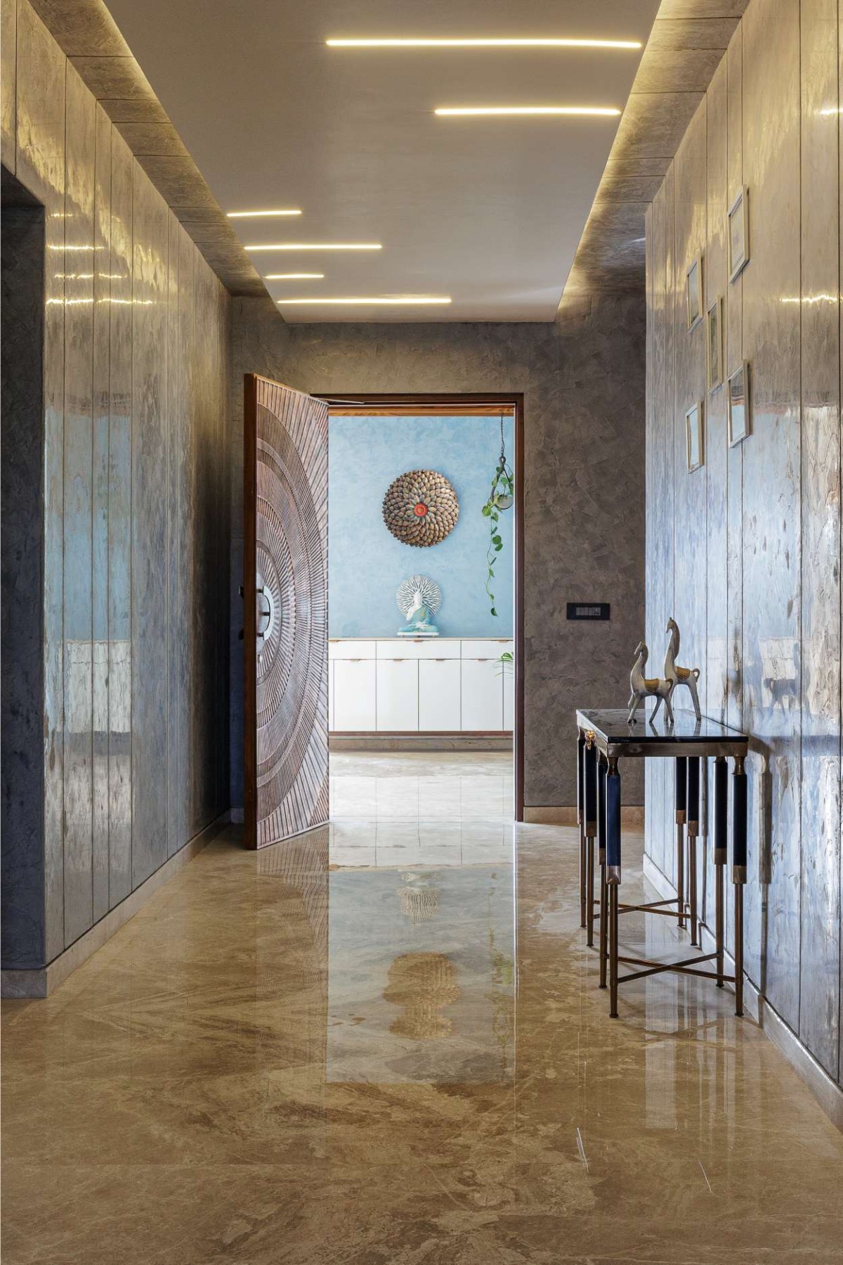 Foyer of Vila Bharadwaj by Angana Studio