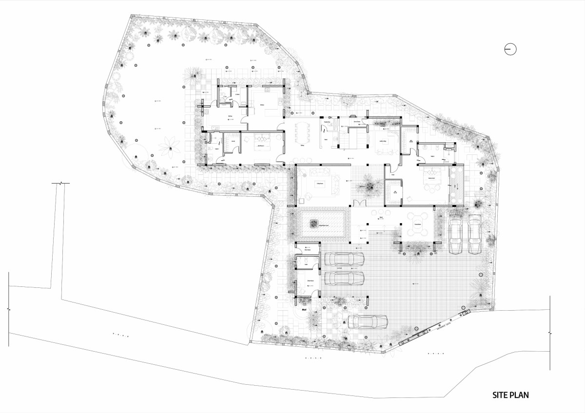 Site Plan of Sidra by Studio Dtail
