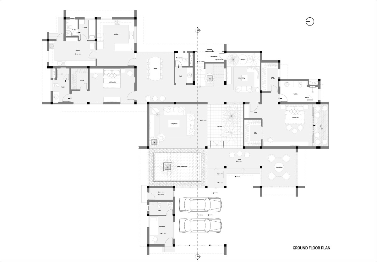 Ground Floor Plan of Sidra by Studio Dtail