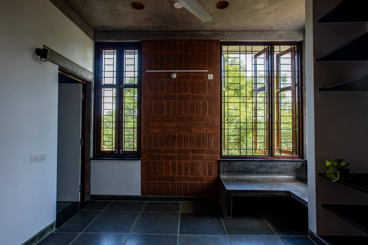 Library of Aadhi Residence by RP Architects