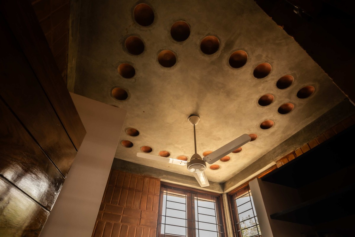 Ceiling view of Aadhi Residence by RP Architects