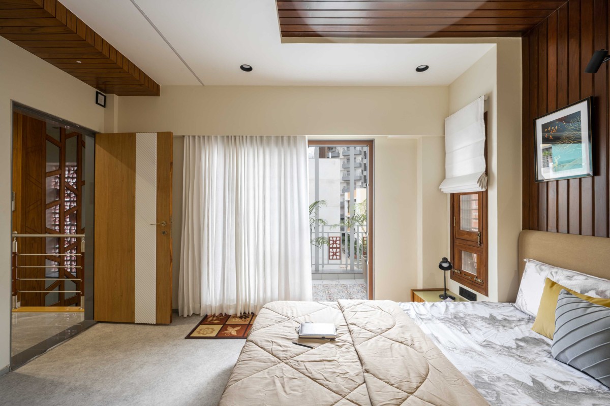Master Bedroom  of Block House by Bharmal Associates