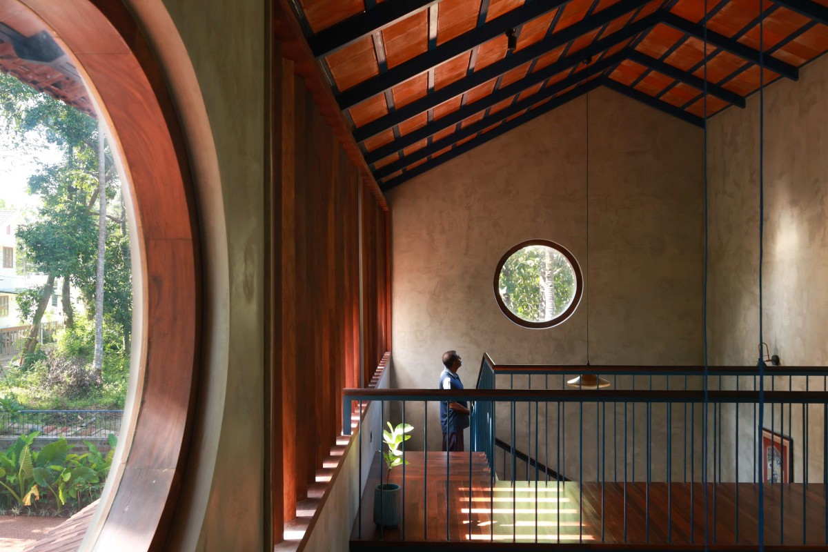 First floor view of Wabi Sabi House by Aslam Sham Architects