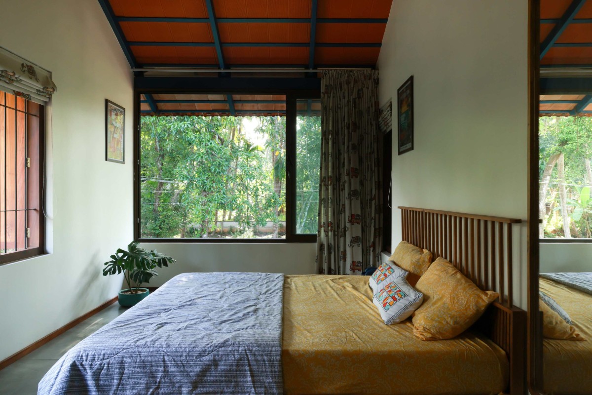 Bedroom of Wabi Sabi House by Aslam Sham Architects