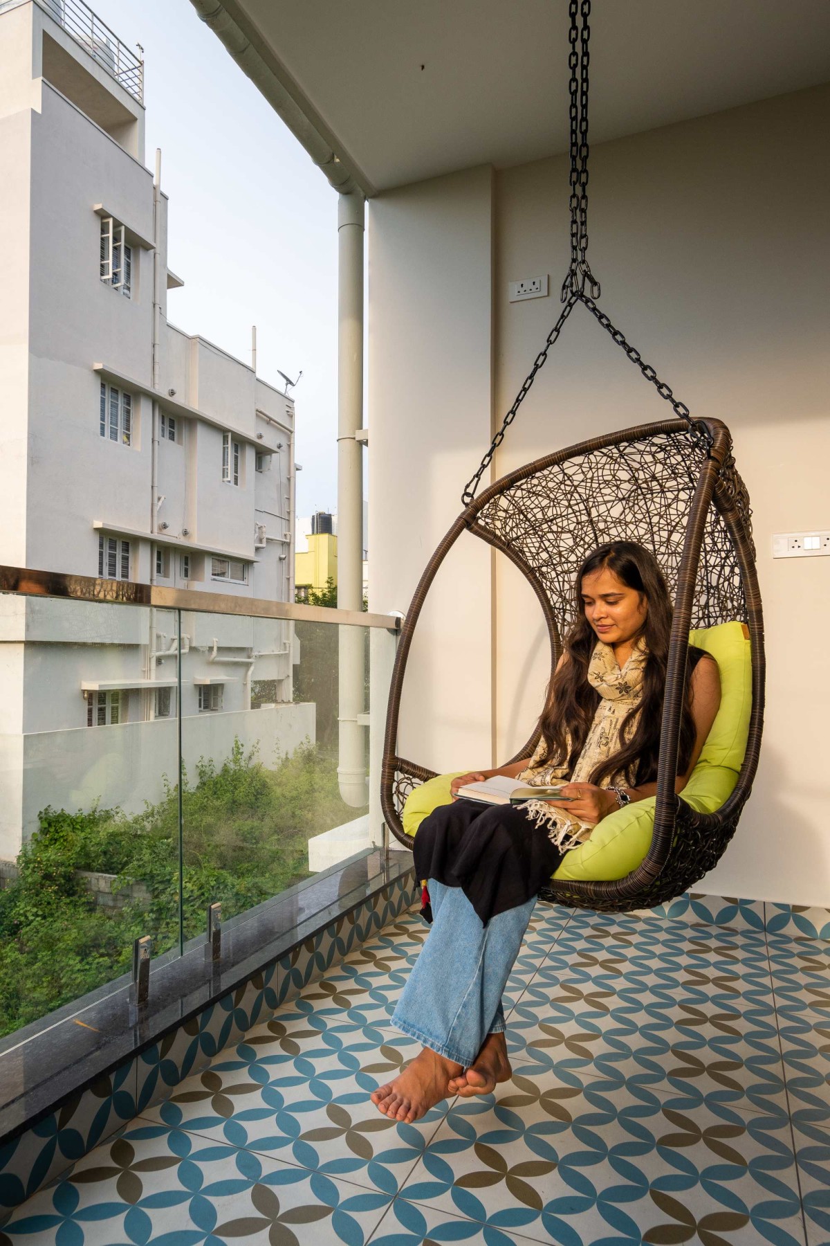 Balcony of Vivek’s Residence by Design Matters