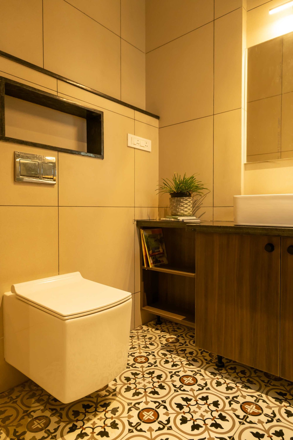 Guest room toilet of Vivek’s Residence by Design Matters