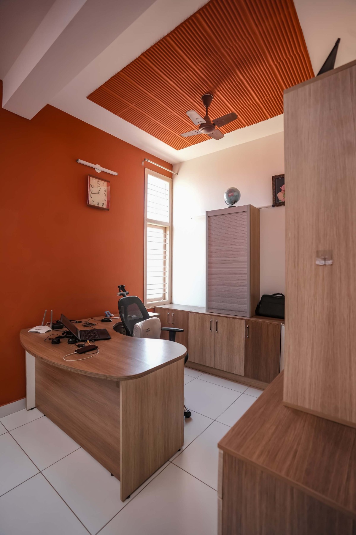 Office area of Shivaprasad Residence by Kham Design