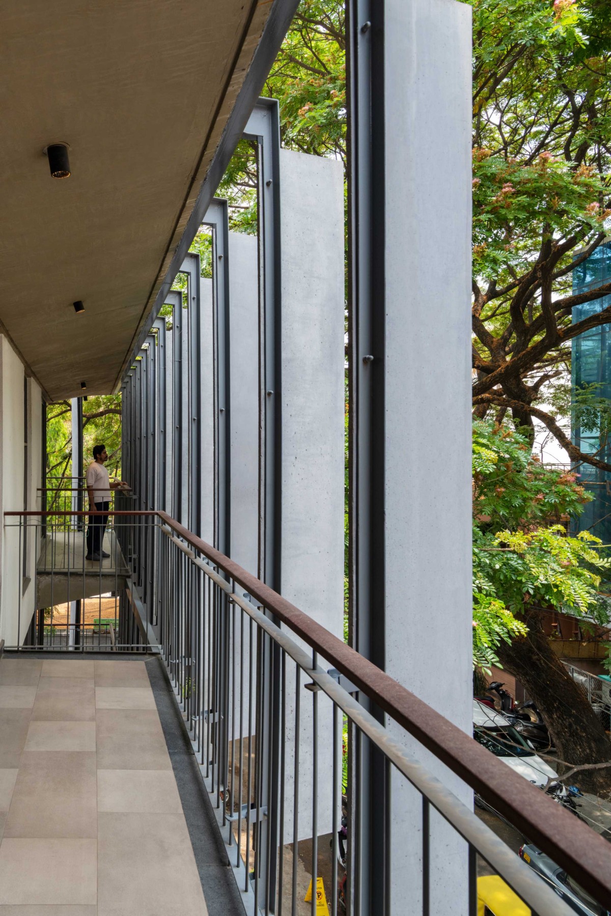 View from the balcony of Slate house by Funktion design