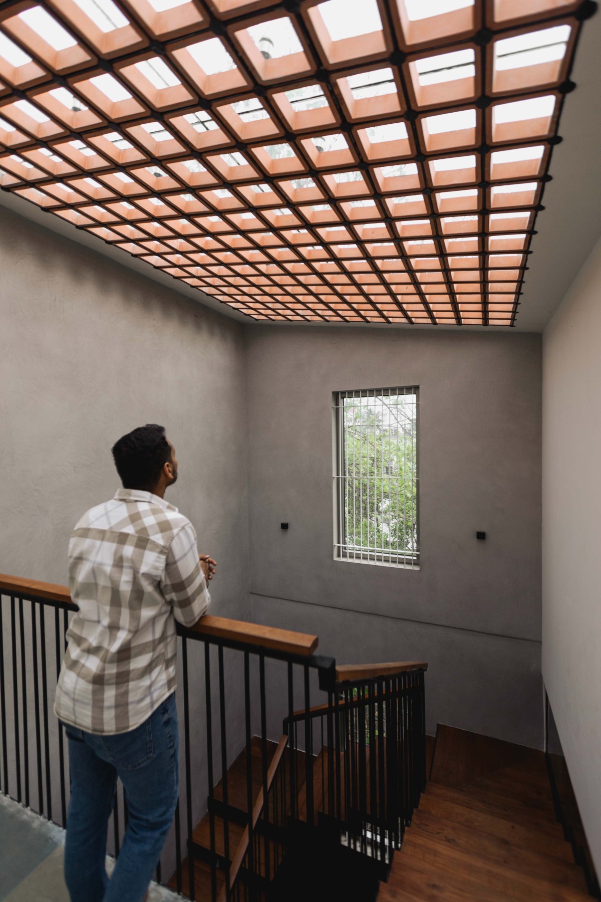Skylight of Utsaha Residence by Kosh Studios