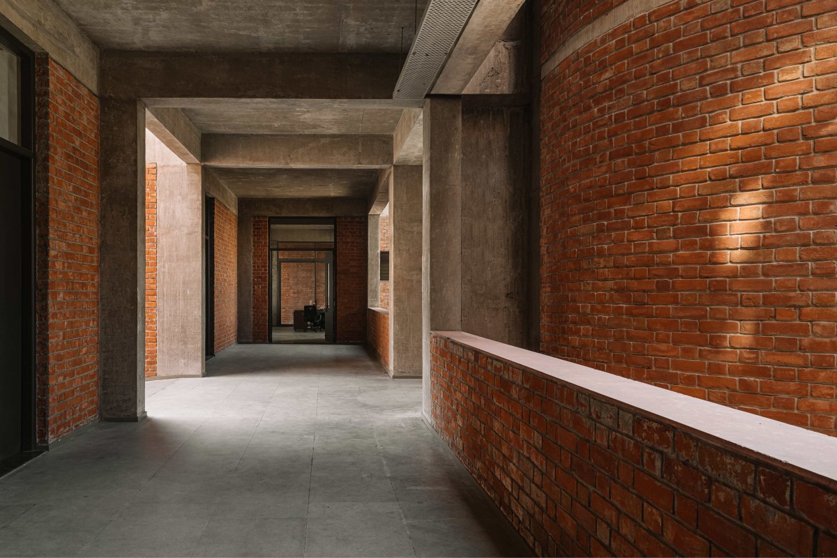 Corridor of Girl’s college & hostel for Model education trust by Neogenesis+Studi0261