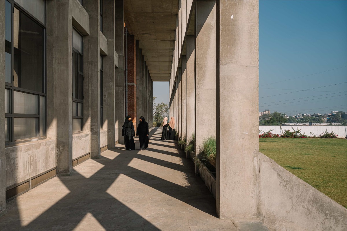 Ground Floor Corridor of Girl’s college & hostel for Model education trust by Neogenesis+Studi0261